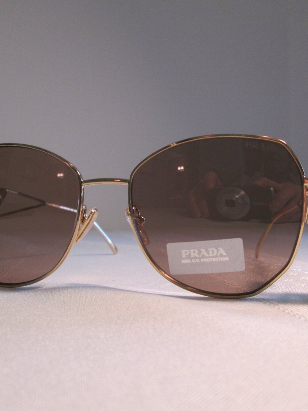 Prada SPR 57Y Sunglasses – Pale Gold | NWT - Picture 10 of 12